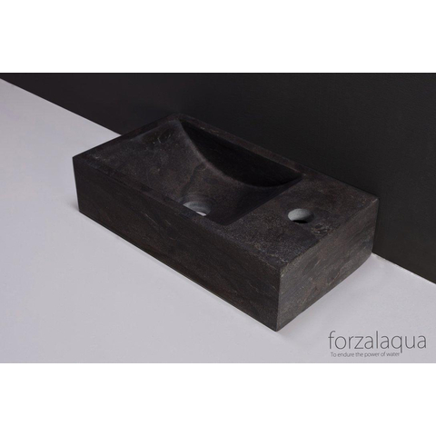 Forzalaqua Venetie Lave mains 40x22x10cm droite granit FO100074